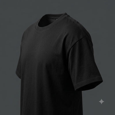 12-Pack Men's Black Crew Neck T-Shirt