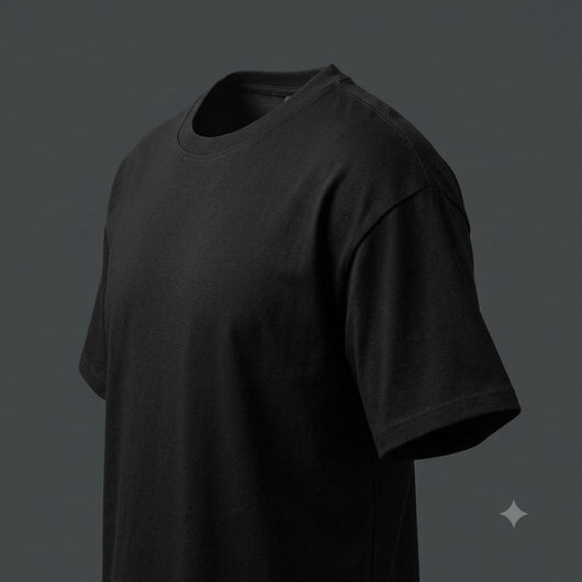 12-Pack Men's Black Crew Neck T-Shirt