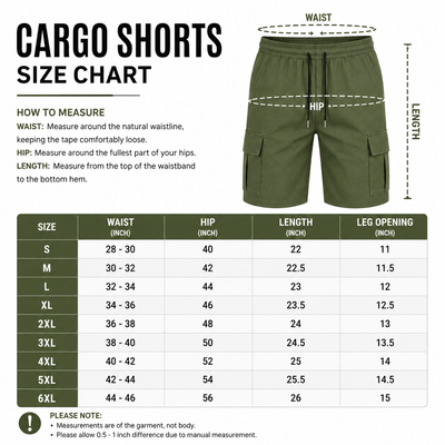 Men's 3-Pack Cargo Shorts